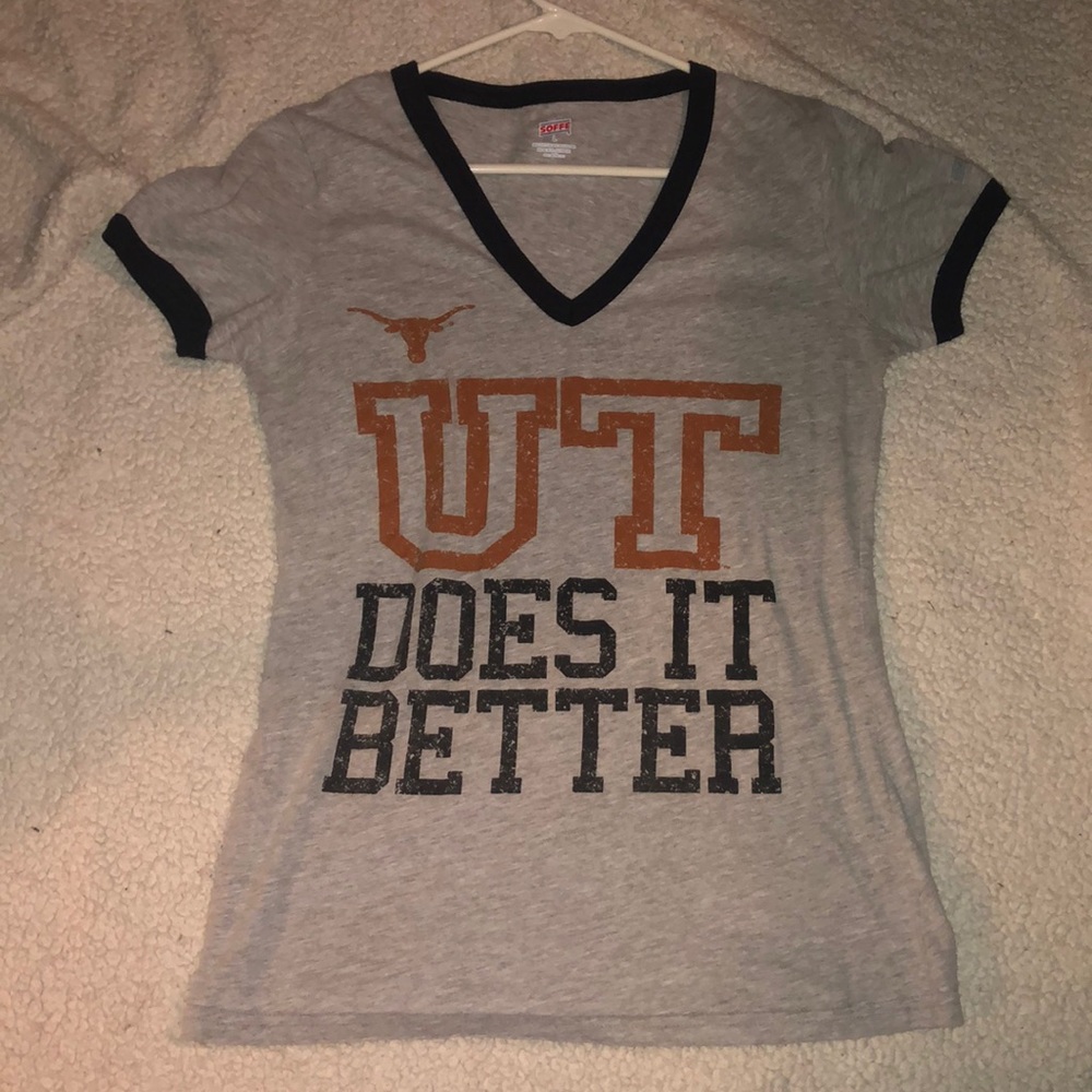 UT Austin v neck shirt